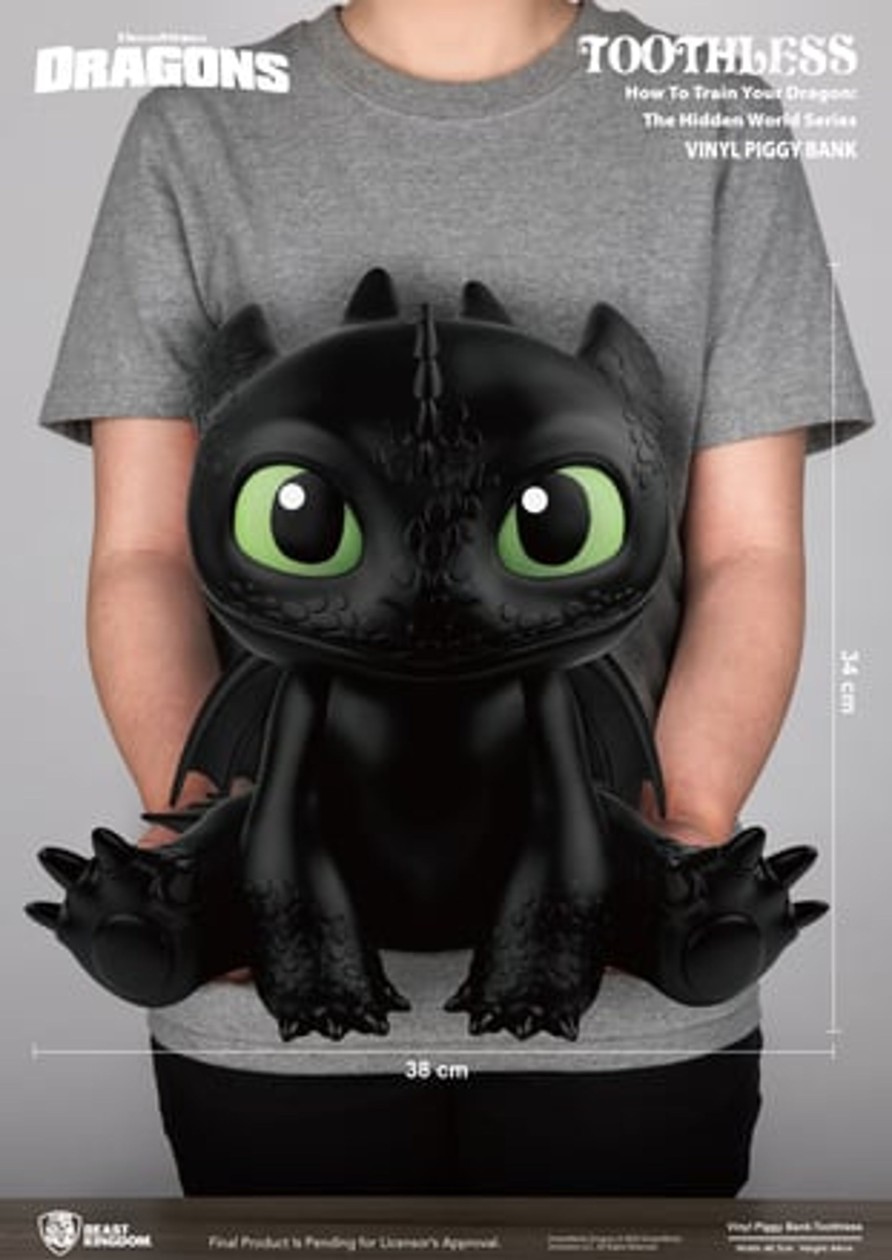 Decoratie Beast Kingdom | How To Train Your Dragon - Toothless - Piggy Bank 34Cm