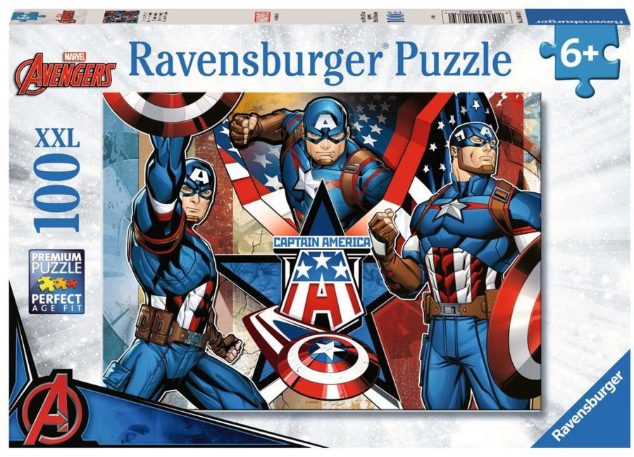 Spelletjes Ravensburger | Marvel - Captain America - Puzzle 100P Xxl