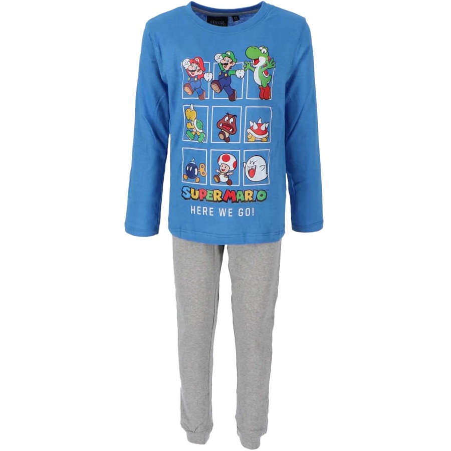 Kleding SUPER MARIO | Super Mario - Here We Go - Kids Pyjama - 4 Jaar