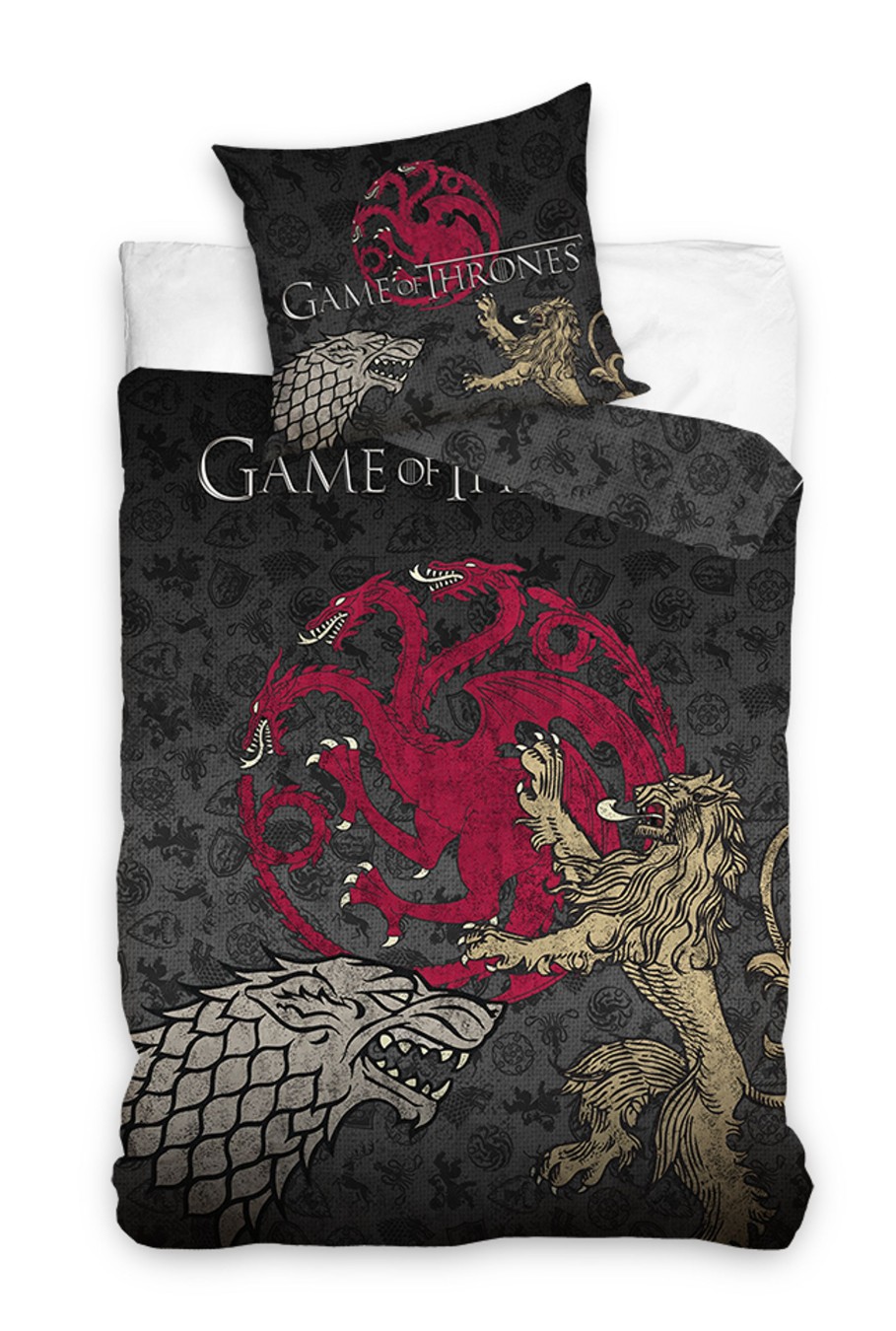 Decoratie ShopForGeek | Game Of Thrones - Duvet Cover 140X200Cm + Cushion 60X70Cm '100% Coton'