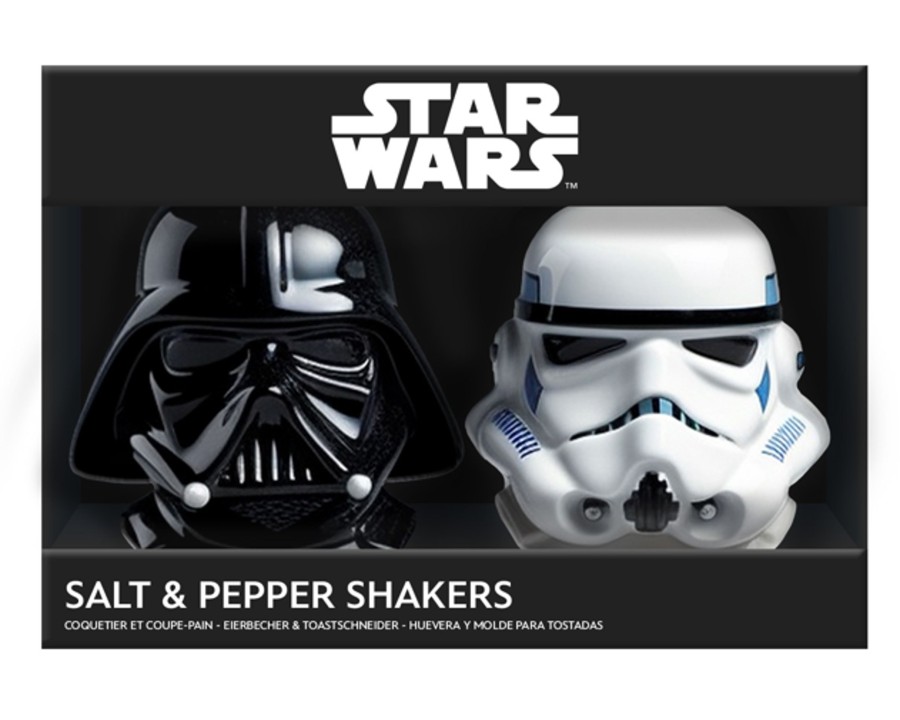 Keuken Paladone | Star Wars - Darth Vader & Stormtrooper - Salt And Pepper Shakers Set