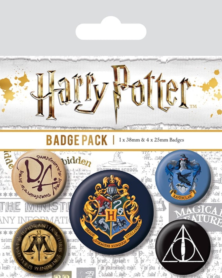 Accessoires Pyramid | Harry Potter - Pack 5 Badges - Hogwarts