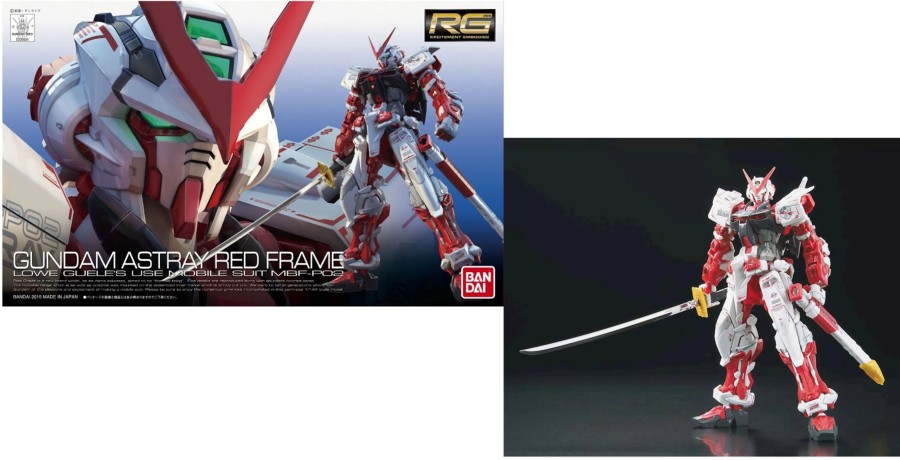 Figuren Bandai Model Kit | Gundam - Rg 1/144 Mbf-P02 Gundam Astray Red Frame - Model Kit 13Cm