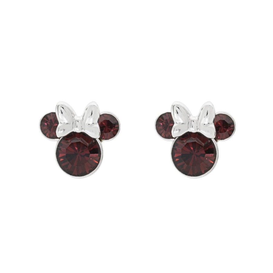 Accessoires Peershardy | Minnie - Pair Of Stud Birthstone Earrings In Plated Brass - January