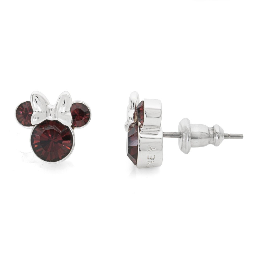 Accessoires Peershardy | Minnie - Pair Of Stud Birthstone Earrings In Plated Brass - January