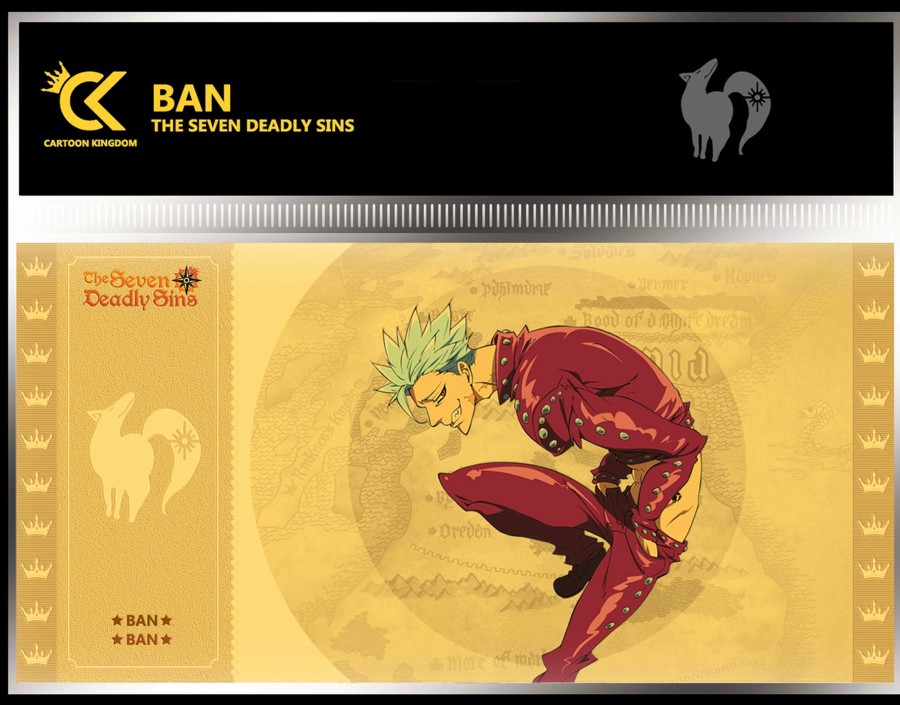 Decoratie Cartoon Kingdom | Seven Deadly Sins - Ban - Golden Ticket