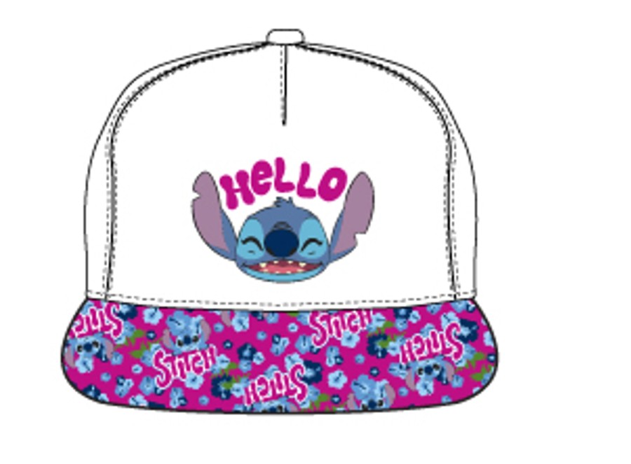 Accessoires ShopForGeek | Lilo & Stitch - Stitch - Kids White Cap 54Cm