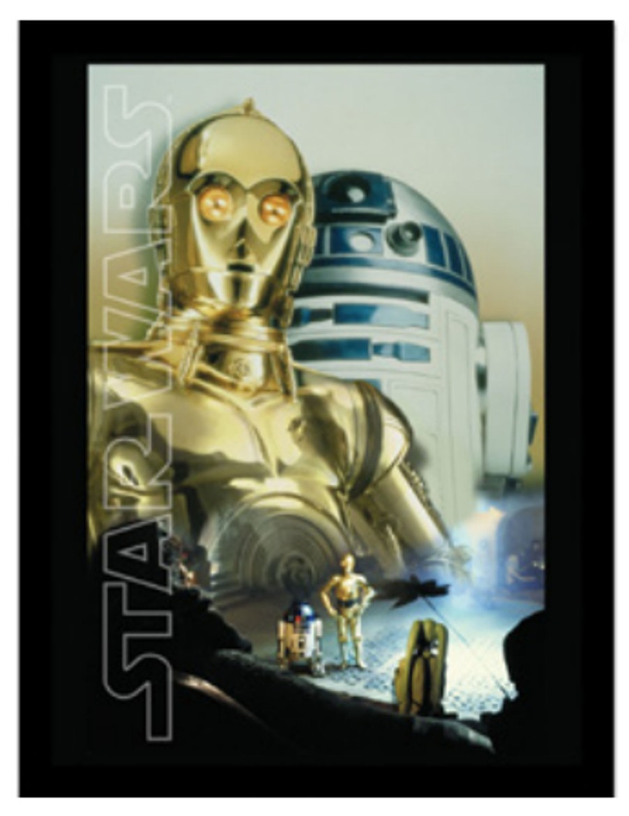 Decoratie Pyramid | Star Wars - Droids Key Art - Collector Print 30X40Cm