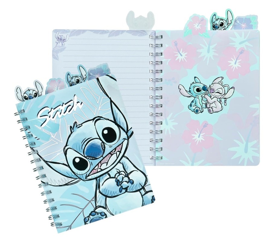 Kantoor ShopForGeek | Stitch - Watercolor - A5 Notebook + 4 Dividers