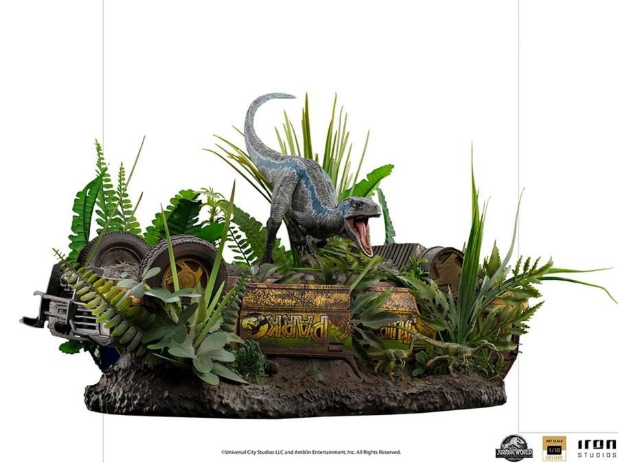 Figuren Iron Studios | Jurassic World Fallen Kingdom - Blue Deluxe -Statue Artscale 1/10 24Cm