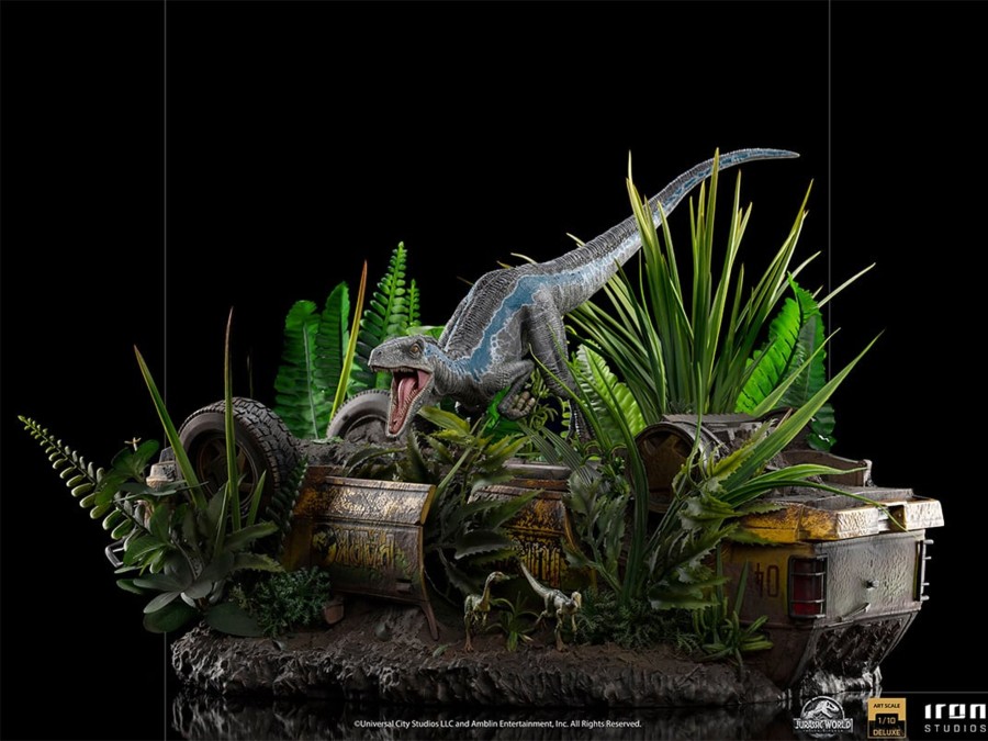 Figuren Iron Studios | Jurassic World Fallen Kingdom - Blue Deluxe -Statue Artscale 1/10 24Cm