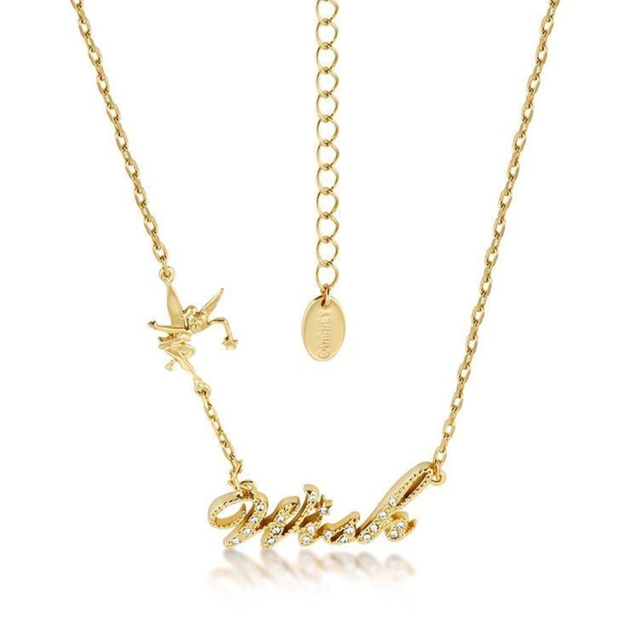 Accessoires Couture Kingdom | Disney Tinker Bell - Wish Crystal Necklace 'Gold Plated'