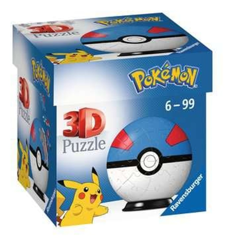 Spelletjes Ravensburger | Pokemon - Puzzle 3D - Super Ball 54P