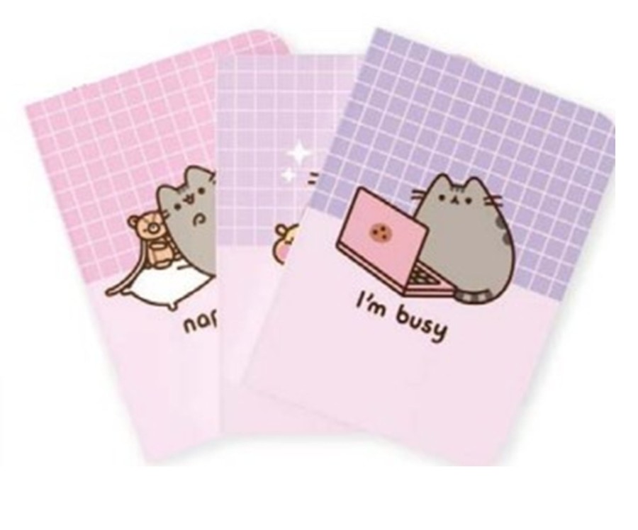 Kantoor ShopForGeek | Pusheen - 3 Pack Of Notebooks - Size A5