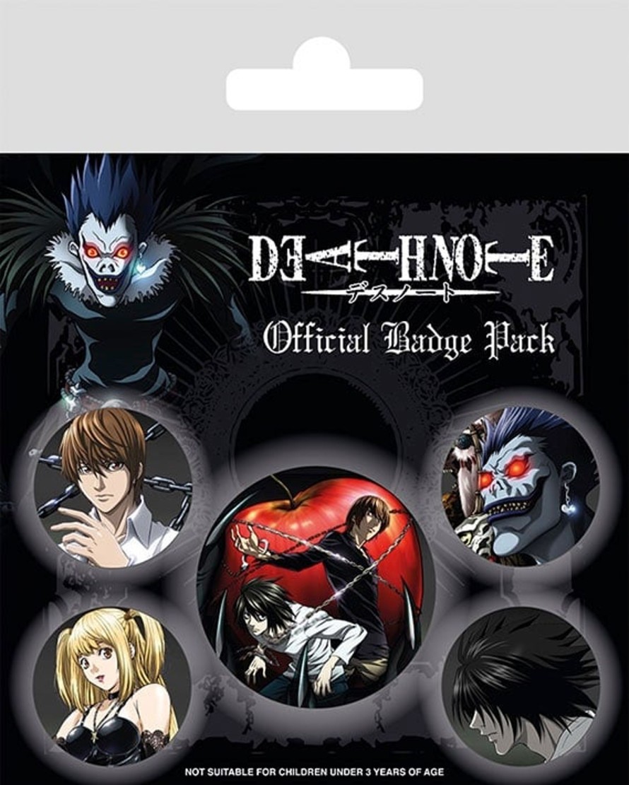 Accessoires Pyramid | Death Note - Pack 5 Badges - Characters