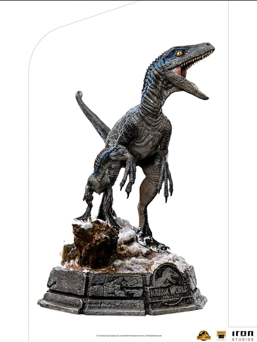 Figuren Iron Studios | Jurassic World - Blue And Beta - Statue Art Scale Deluxe 1/10