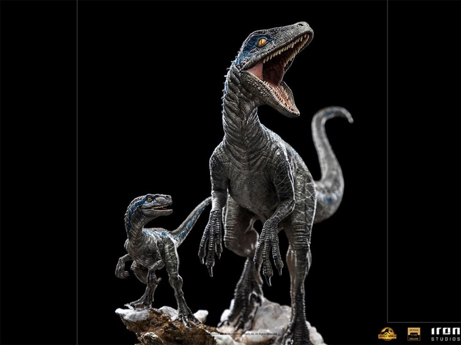 Figuren Iron Studios | Jurassic World - Blue And Beta - Statue Art Scale Deluxe 1/10