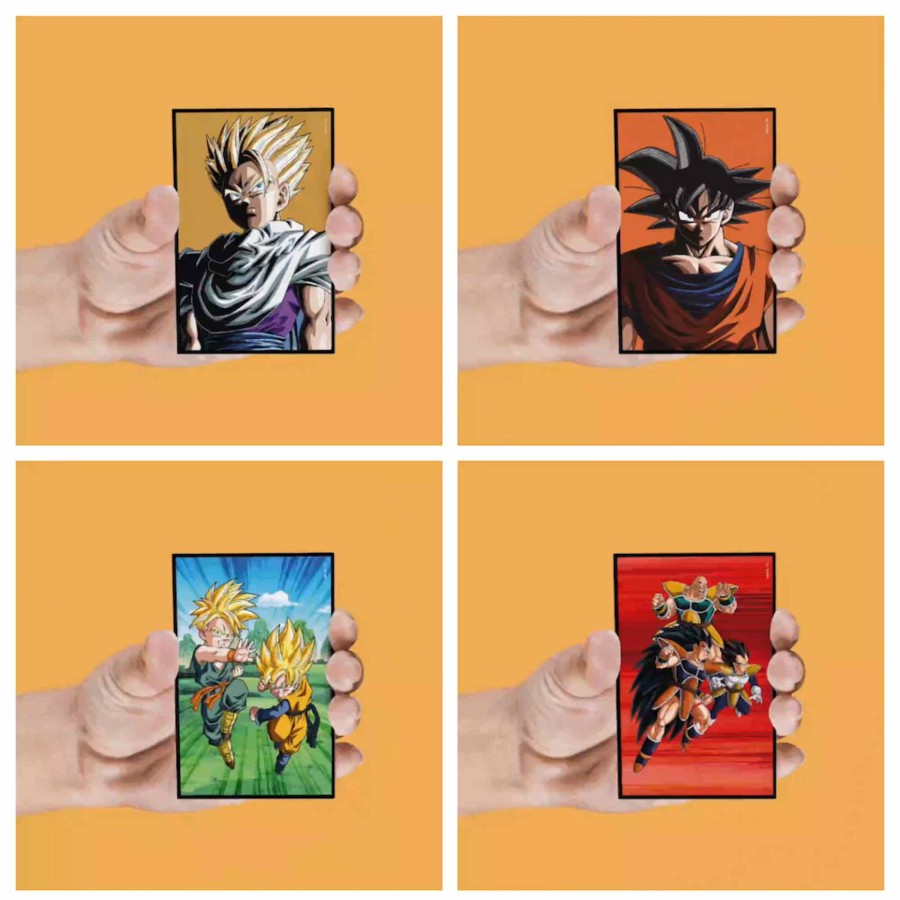 Keuken SD Toys | Dragon Ball Z - Characters - Set Of 4 Lenticular Magnet