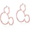 Accessoires Couture Kingdom | Disney Mickey Mouse - Outline Hoop Earrings 'Rose Gold Plated'