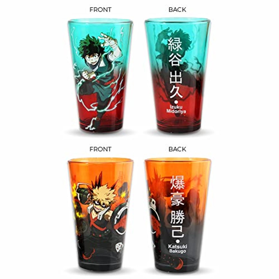 Keuken Just Funky | My Hero Academia - Izuku & Bakugo - Pack Of 2 450Ml Glass