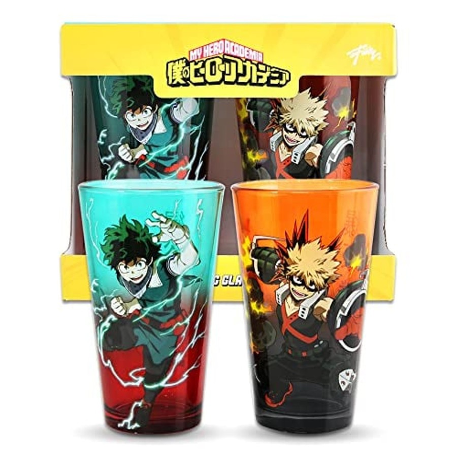 Keuken Just Funky | My Hero Academia - Izuku & Bakugo - Pack Of 2 450Ml Glass