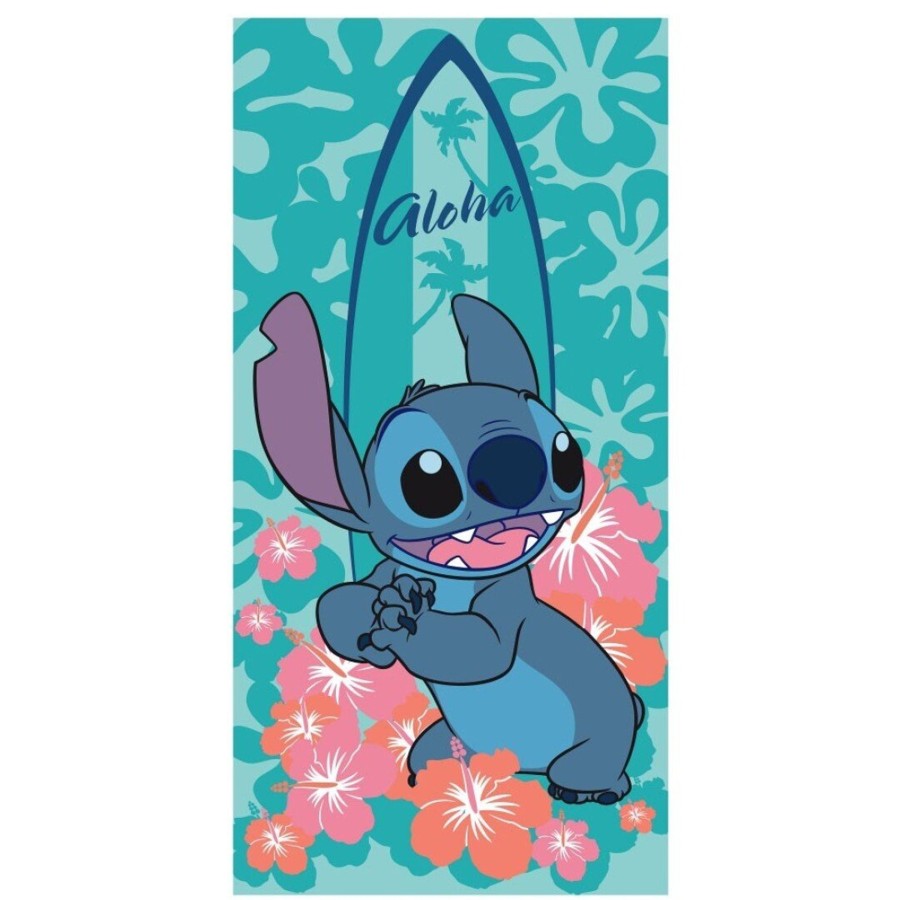 Decoratie AyMax | Lilo & Stitch - Aloha Flower - Beach Towel 100% Polyester - 70X140Cm