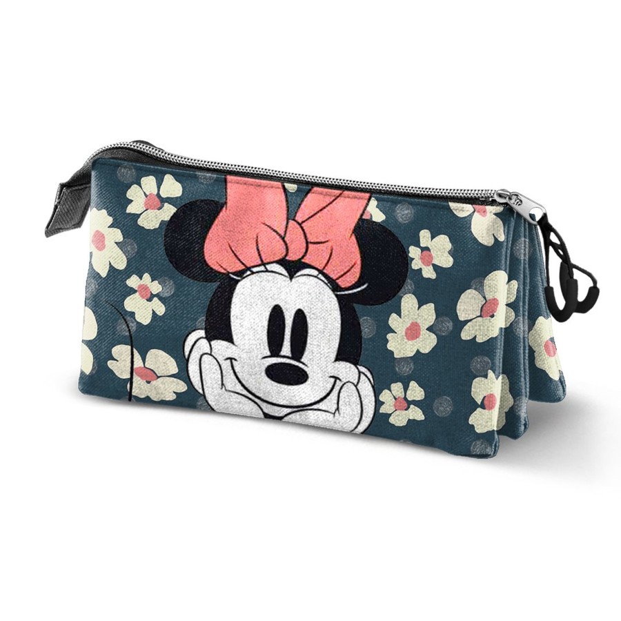 Kantoor Karactermania | Minnie - Happy Field - Eco Triple Pencil Case '23X11X7Cm'