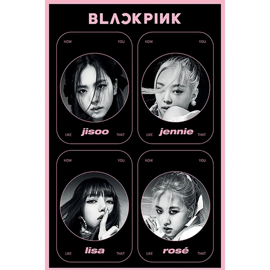 Decoratie Pyramid | Black Pink - How You Like That - Poster 61 X 91Cm