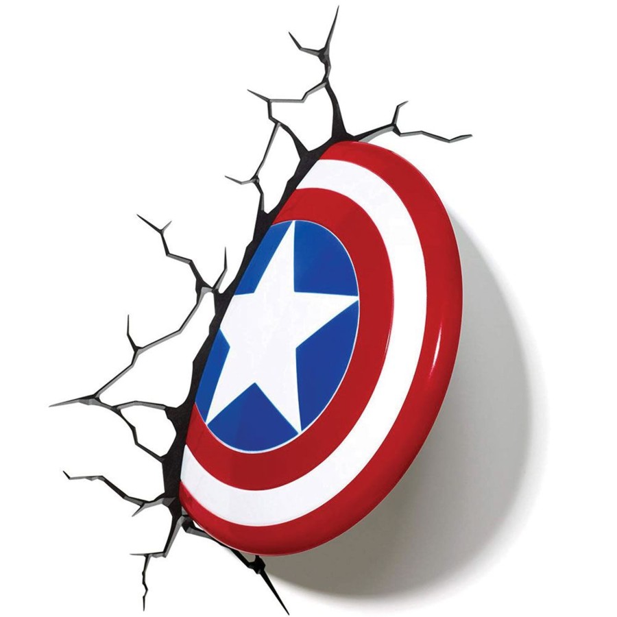 Kantoor 3D Light FX | Marvel - 3D Deco Light - Captain America Shield