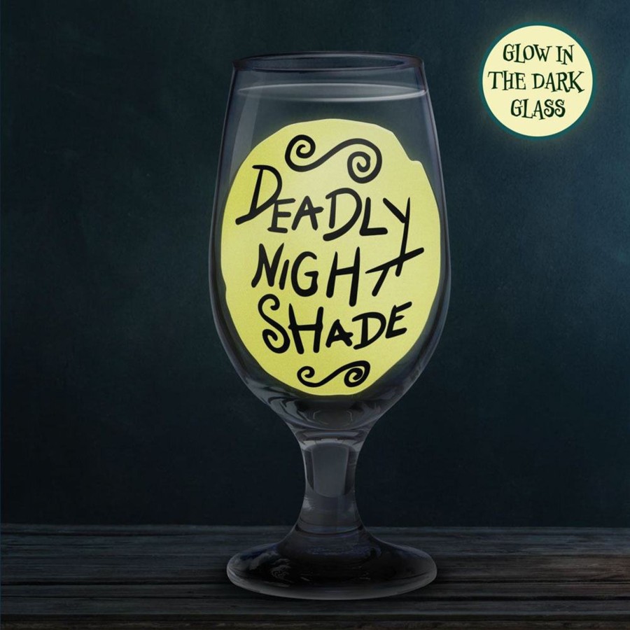 Keuken Paladone | Nightmare Before Christmas - Deadly Night Shade - Glass Gitd 350Ml