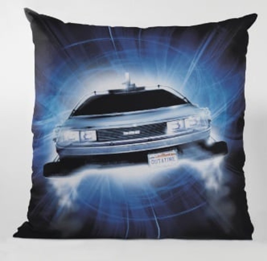 Decoratie ShopForGeek | Back To The Future - Delorean Roads Square Cushion "40X40X1Cm"