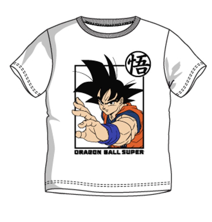 Kleding ShopForGeek | Dragon Ball Super - Goku - Unisex T-Shirt White (4 Years)