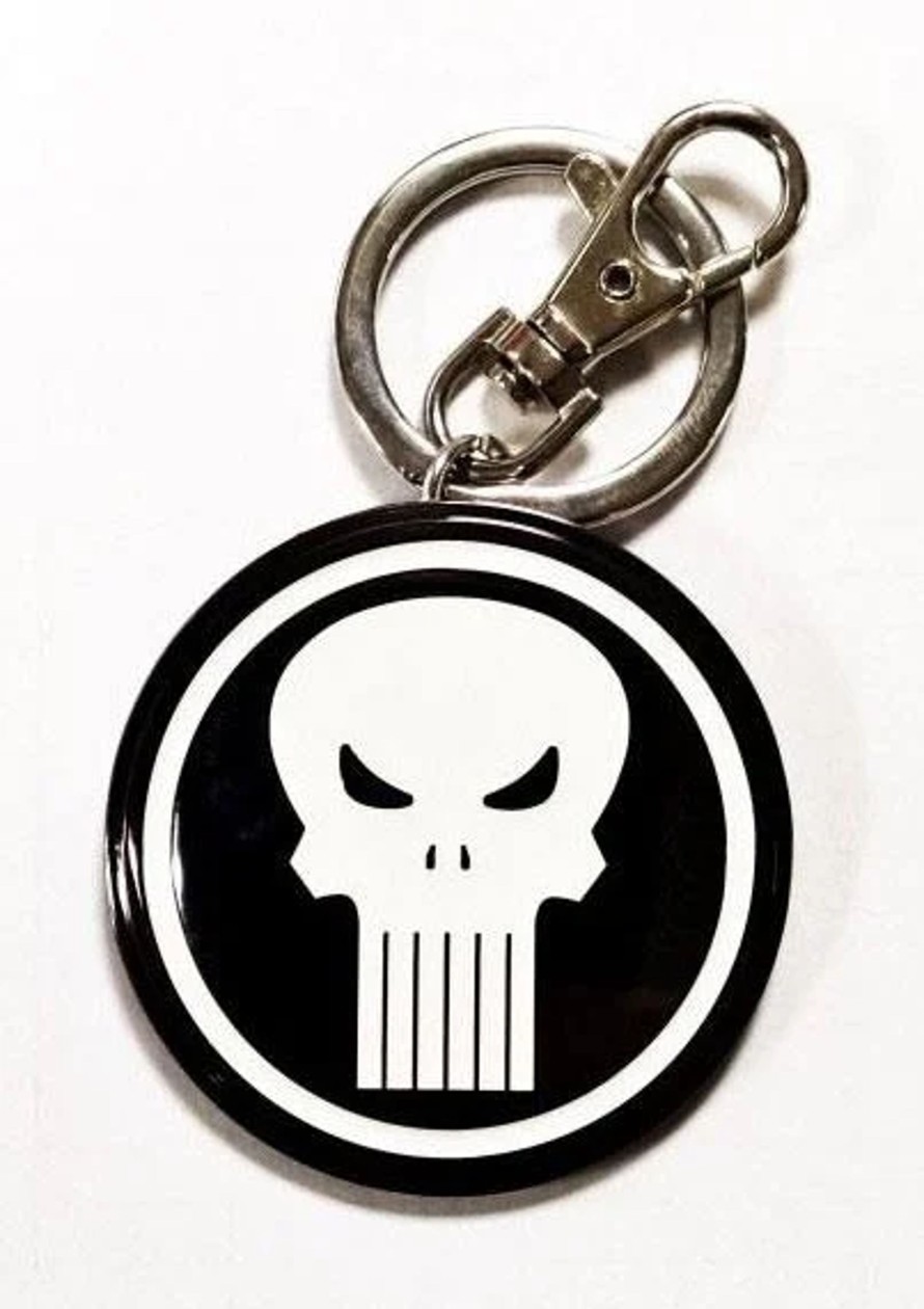 Accessoires Semic | Marvel - 3D Metal Keychain Blister Box - Punisher Logo