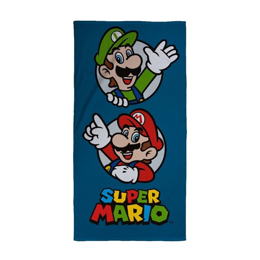 Decoratie ShopForGeek | Super Mario - Towel Premium 100% Cotton - 70X140Cm - 320G