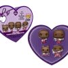 Accessoires Funko | Nbx - Pocket Pop Keychains 4 Pack- Valentine (Chocolate Look)