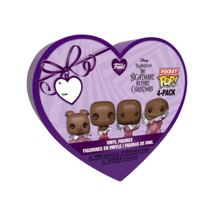 Accessoires Funko | Nbx - Pocket Pop Keychains 4 Pack- Valentine (Chocolate Look)