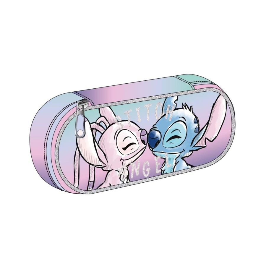 Kantoor Cerda | Stitch & Angel - Oval Pencil Case