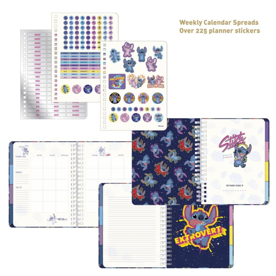 Kantoor Cerda | Stitch - Undated Weekly Planner Calendar + Dividers + Stickers