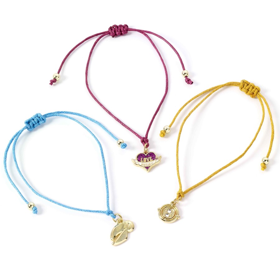 Accessoires Carat | Harry Potter - 3 Adjustable Friendship Bracelets + Charms Bpg