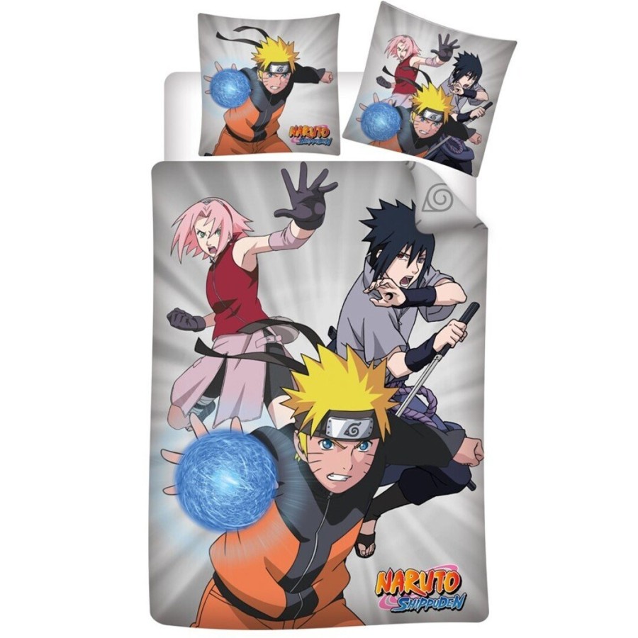 Decoratie AyMax | Naruto Shippuden - Trio - Duvet Cover 140X200Cm - '100% Polyester'