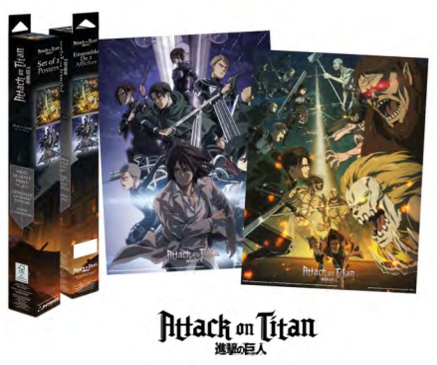 Decoratie Pyramid | Attack On Titan - Final Season - 2 Posters 52 X 38Cm Set