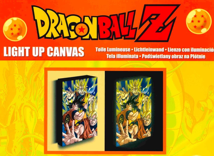 Decoratie Pyramid | Dragon Ball Z - Goku Evolution - Light Canvas 40X30 Cm