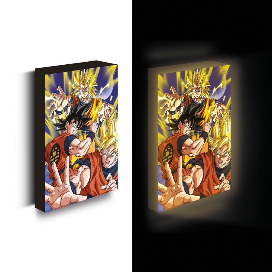 Decoratie Pyramid | Dragon Ball Z - Goku Evolution - Light Canvas 40X30 Cm