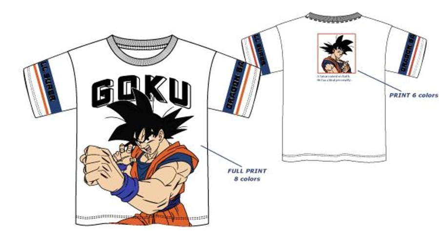 Kleding ShopForGeek | Dragon Ball - Goku - Unisex T-Shirt White (4 Years)