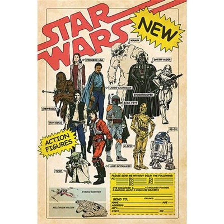 Decoratie Pyramid | Star Wars - Action Figures - Poster 61 X 91Cm