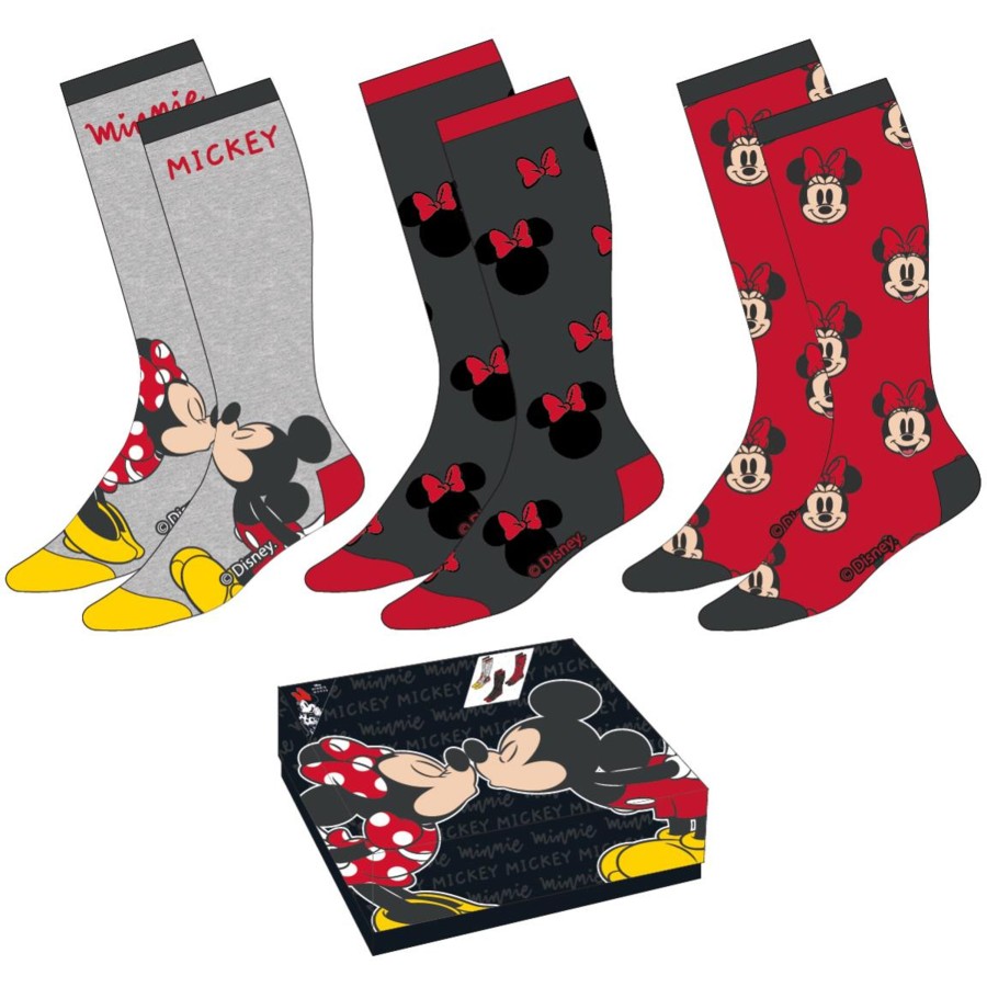 Kleding Cerda | Mickey & Minnie - 3 Pairs Socks Pack (Size 35-41)