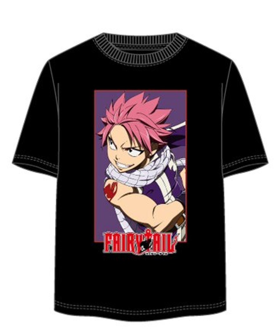 Kleding ShopForGeek | Fairy Tail - Natsu - Unisex T-Shirt Black (S)