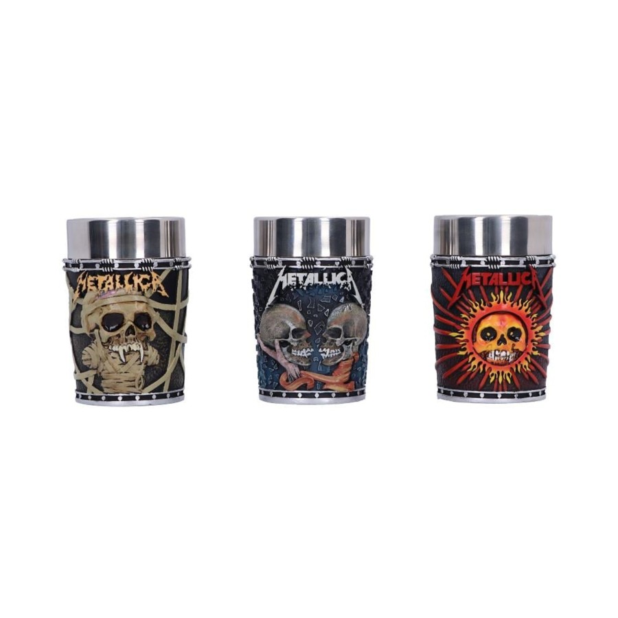 Keuken Nemesis | Metallica - Pushead Art - Set Of 3 Shot Glasses 8.5Cm