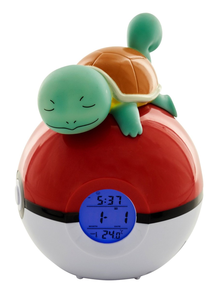 Kantoor Teknofun | Pokemon - Squirtle - Led Light-Up Alarm Clock - 16 Cm