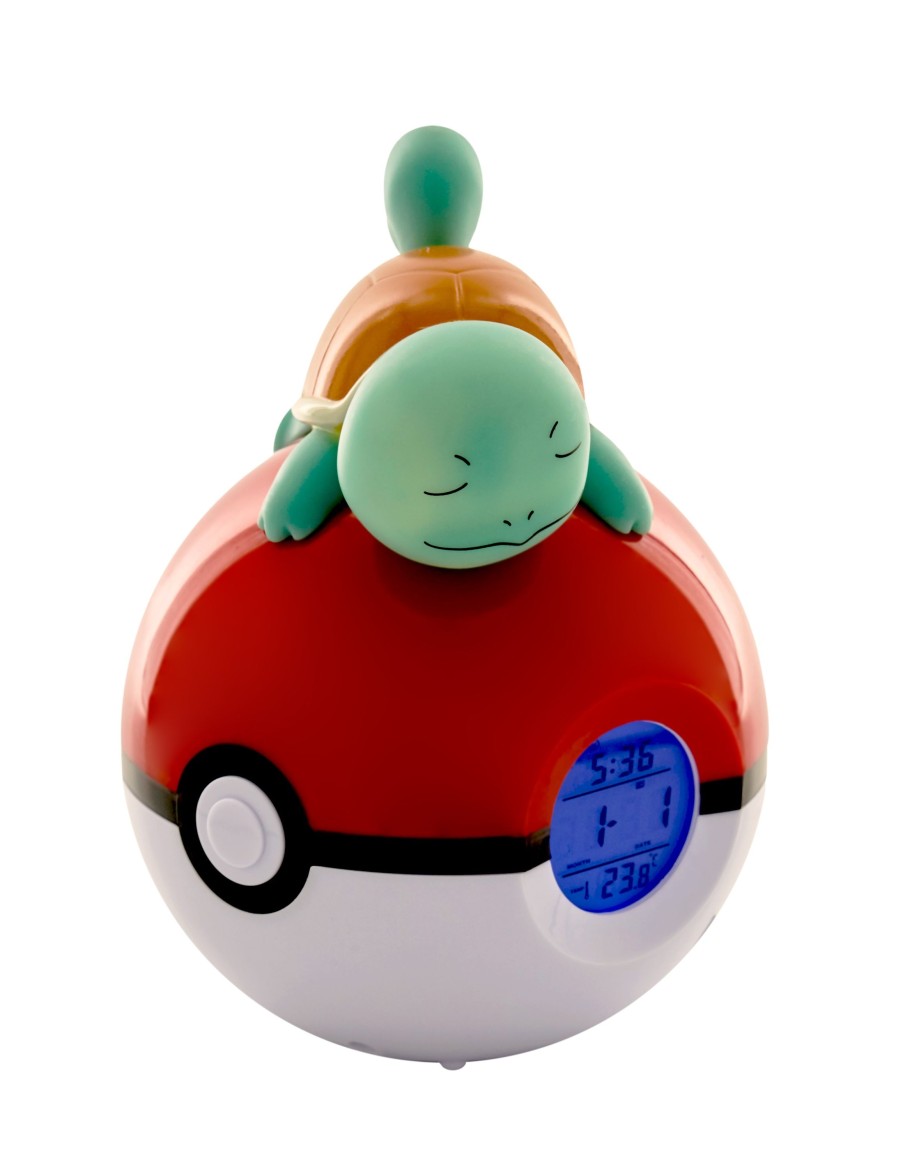 Kantoor Teknofun | Pokemon - Squirtle - Led Light-Up Alarm Clock - 16 Cm